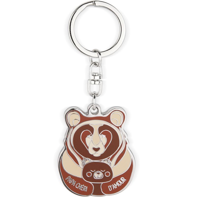 Porte clés Papa chéri d'amour Créa Bisontine