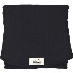 Matelas à langer effet lin noir réglisse - BEBEL
