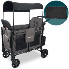 Chariot de transport enfant W2 avec tapis de protection (2 places) - Wonderfold