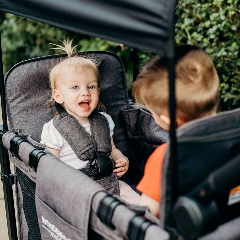Chariot de transport enfant W2 avec tapis de protection (2 places) Wonderfold Ambiance 9