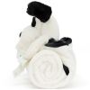 Couverture bébé Bashful Chien noir et crème (70 cm) Jellycat Produit 5