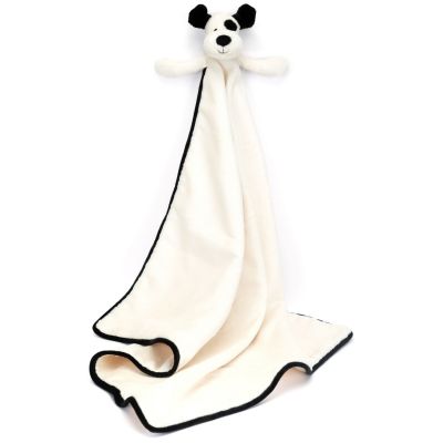 Couverture bébé Bashful Chien noir et crème (70 cm)