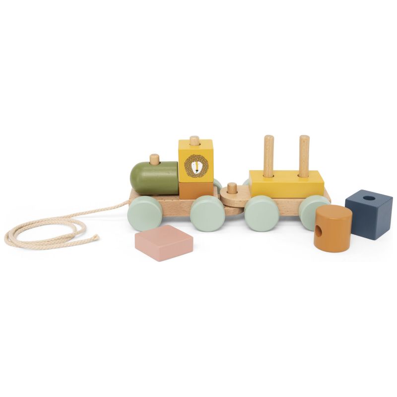 Mini train des animaux en bois Trixie Produit 3