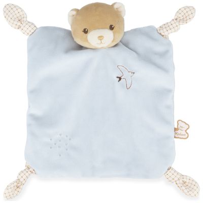 Doudou plat Ours bleu