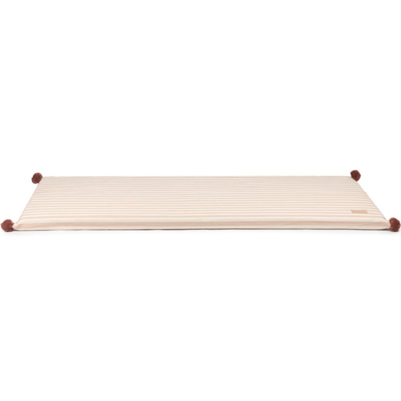 Matelas de sol éco Majestic Taupe Stripes Natural Nobodinoz