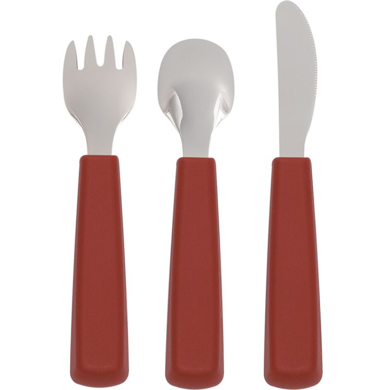 Set de 3 couverts rouille We Might Be Tiny