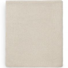 Couverture en tricot Basic Knit Nougat (100 x 150 cm) - Jollein