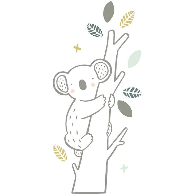 Grand sticker koala sur branche (30 x 65 cm) Lilipinso