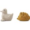 Lot de 2 jouets de bain Henrik golden caramel sandy mix  par Liewood