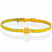 Bracelet cordon Primegioie Zodiaque Lion (or jaune 375°)  par leBebé