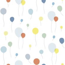 Papier peint intissé Up! ballons multicolores (10 m)  par Lilipinso