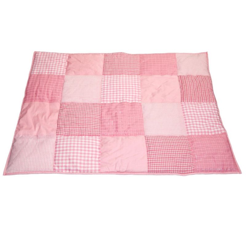 Tapis de jeu Patchwork rose (100 x 80 cm) Taftan