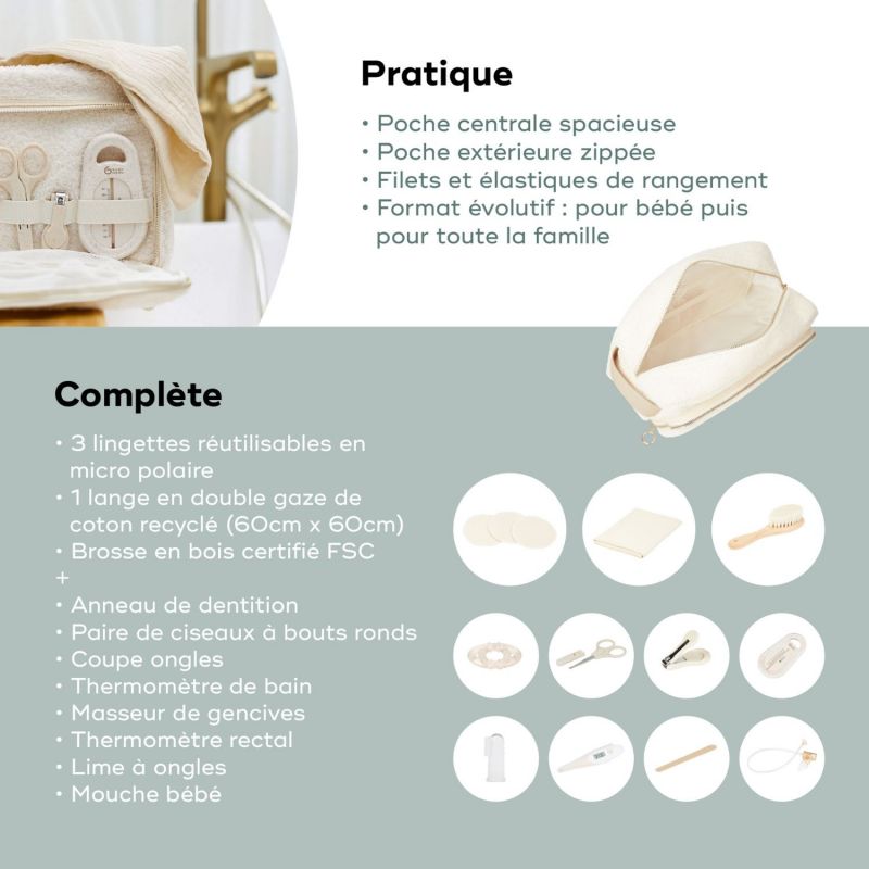 Trousse de soin Curl White (11 accessoires) Babymoov Ambiance 5