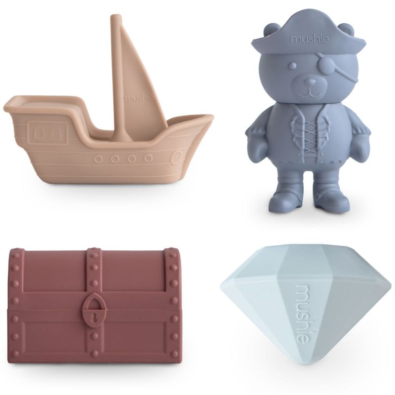 Lot de 4 jouets de bain Pirate Mushie Produit 1