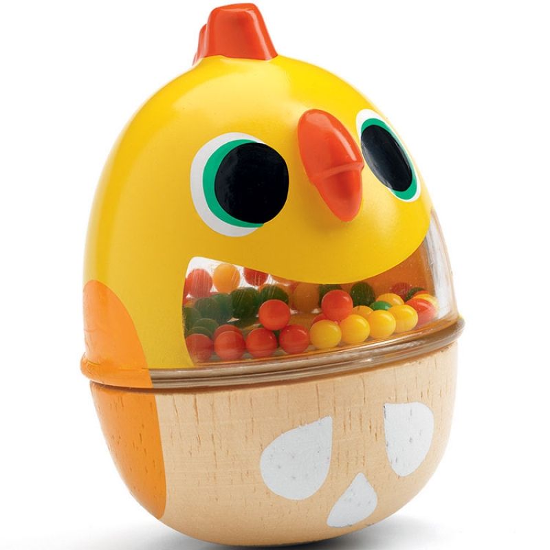 Hochet maracas poule Pitikot Djeco