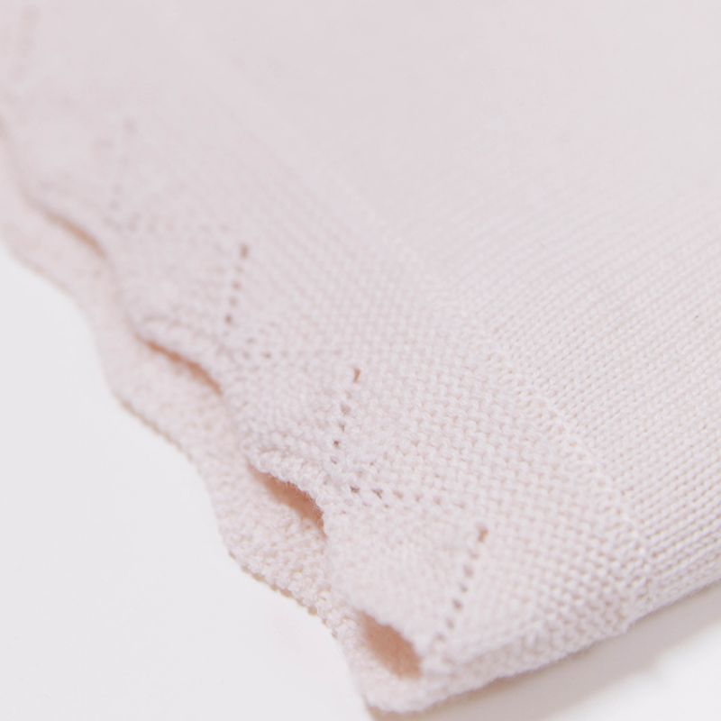 Couverture bébé en laine de mérinos beige (75 x100 cm) Tartine et Chocolat Produit 9