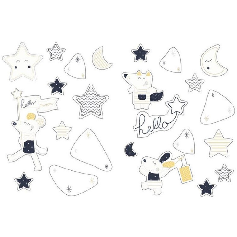 Stickers muraux Hello Sauthon