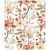 Variation Orange, marron du produit Papier peint Louison fleurs nostalgiques (50 cm x 10m)  de la marque Lilipinso