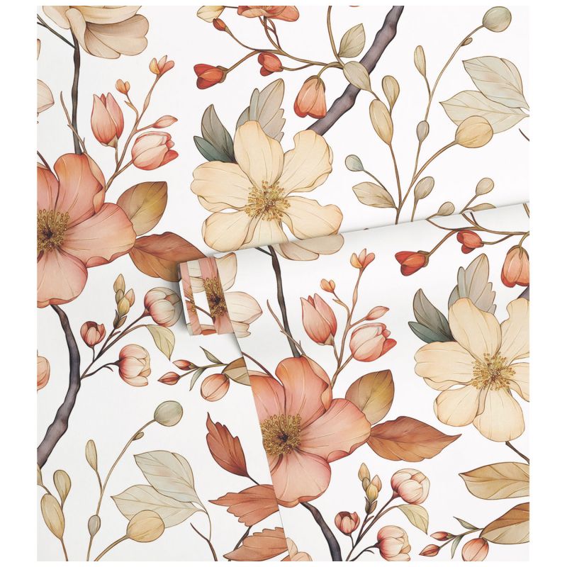 Papier peint Louison fleurs nostalgiques (50 cm x 10m)  Lilipinso Produit 6