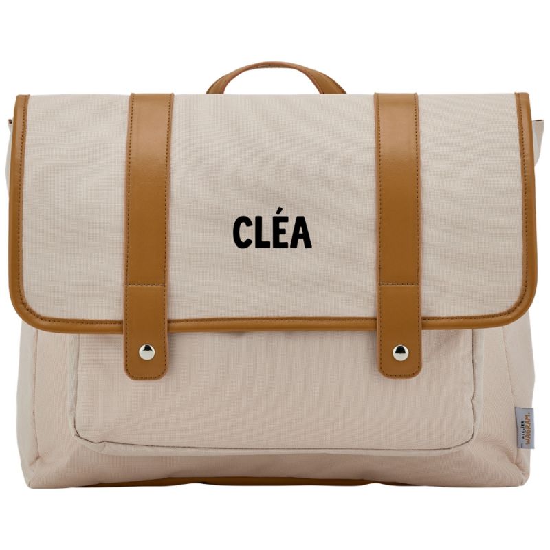 Cartable A4 primaire Beige personnalisable (38 cm) Atelier Wagram Produit 5