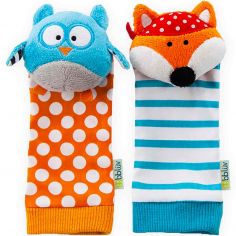 Chaussettes d'éveil Duö hibou et renard - BBLUV