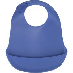 Bavoir en silicone Bleu - Trois Kilos Sept