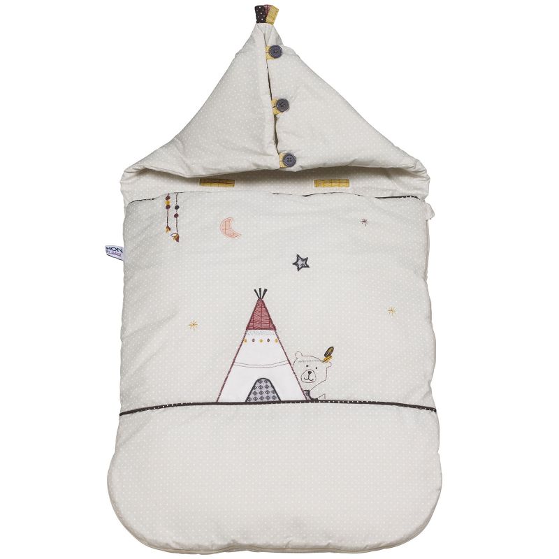 Nid d'ange passe sangle Timouki tipi beige (80 cm) Sauthon