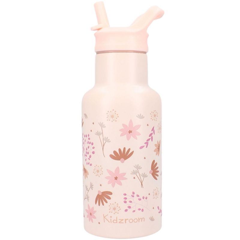 Gourde Fleurs rose (350 ml) Kidzroom Produit 1