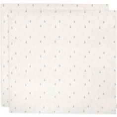 Lot de 2 langes en coton Happy Miffy Nougat (115 x 115 cm) - Jollein