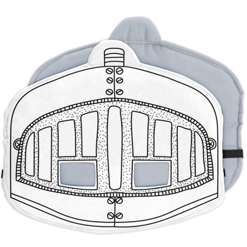 Masque de chevalier à colorier Marielle Bazard