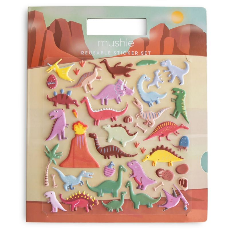 Autocollants réutilisables Sticker Book Dino Mushie Produit 1