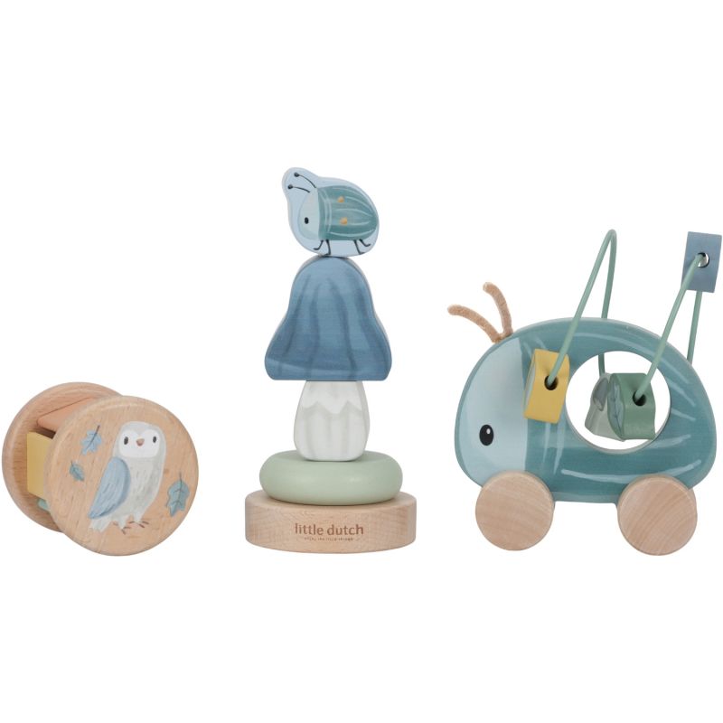 Coffret 3 jeux d'éveil en bois FSC Forest Friends Little Dutch Produit 1 grande taille