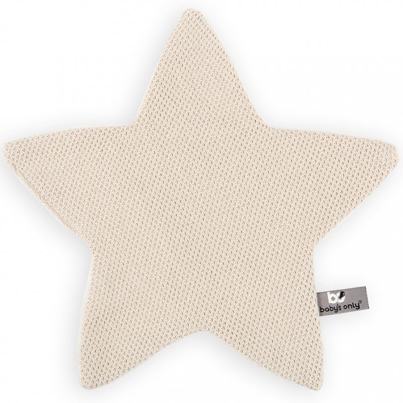 Doudou plat étoile Classic sable (30 x 30 cm) Baby's Only