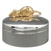 Boîte Ma Première Dent avec souris couchée personnalisable (métal argenté) - Daniel Crégut