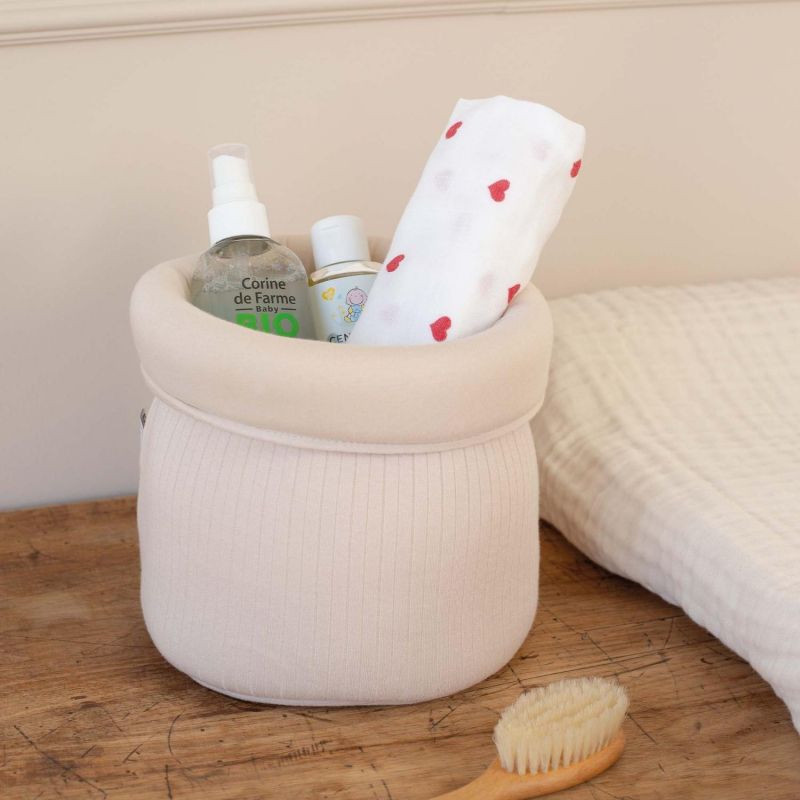 Lot de 3 langes en mousseline Cœurs Rouge (70 x 70 cm) Trois Kilos Sept Ambiance 3