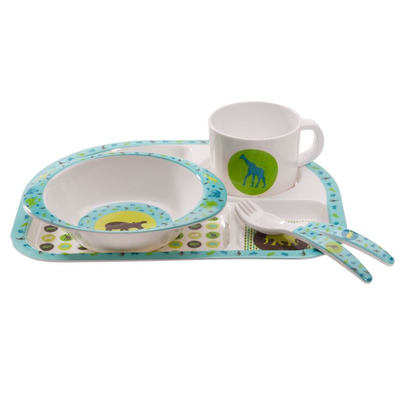 Coffret repas 5 pièces Savannah pétrole Lässig