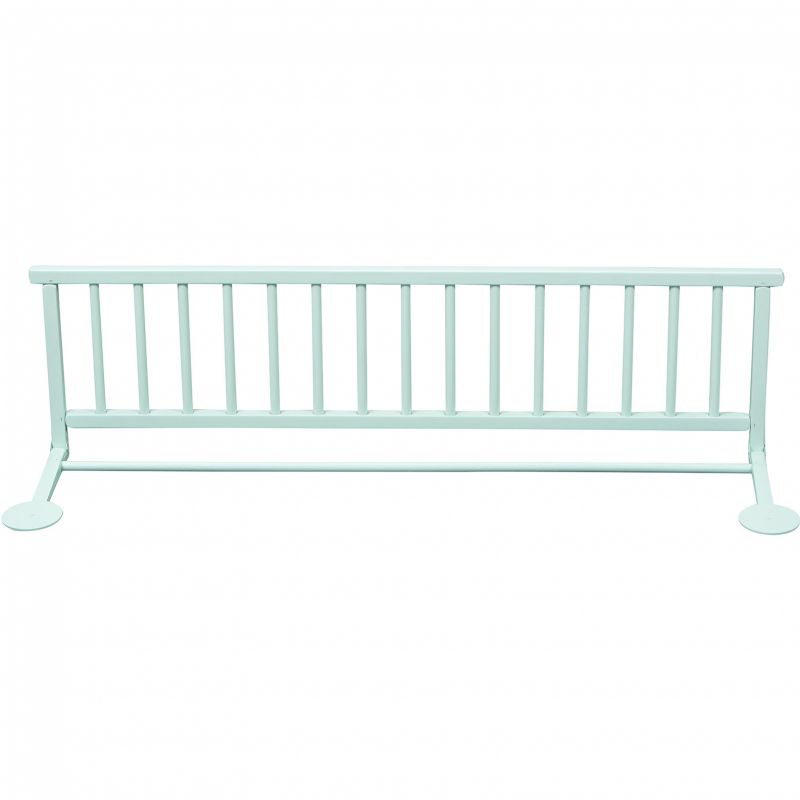 Barrière de lit en bois massif laqué vert mint Combelle