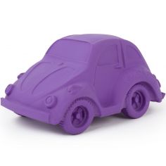 Grande voiture Coccinelle latex d'hévéa violette (17 cm)
