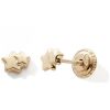 Boucles d'oreilles à vis Double Etoile (or jaune 375°) Baby bijoux Produit 1