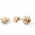Variation Doré du produit Boucles d'oreilles à vis Double Etoile (or jaune 375°) de la marque Baby bijoux