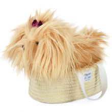 Peluche chien Yorkshire avec panier (30 cm)  par Histoire d'Ours