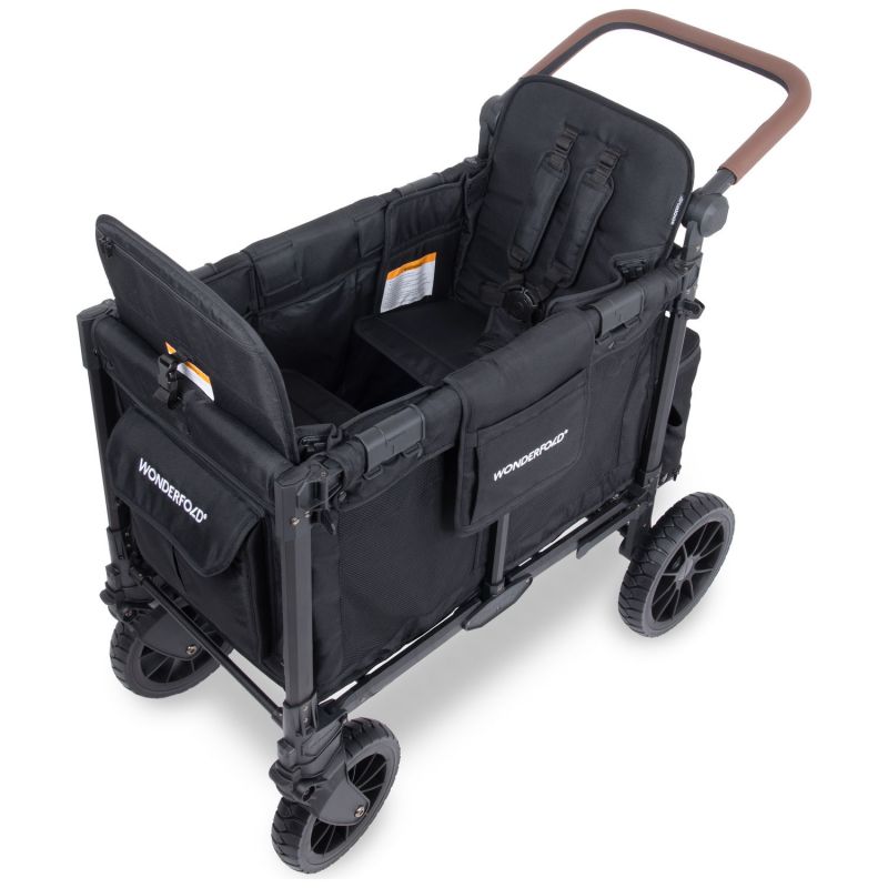 Chariot de transport enfant W2 Luxe Pro Jet Black (2 places) Wonderfold Produit 4