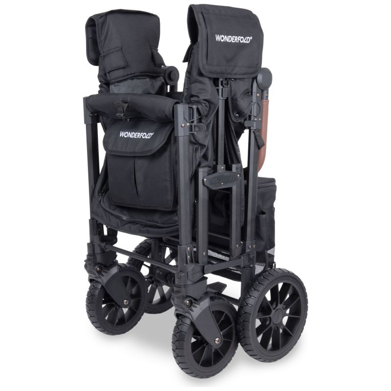 Chariot de transport enfant W2 Luxe Pro Jet Black (2 places) Wonderfold Produit 6