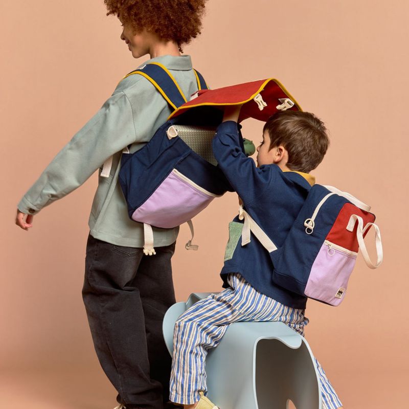 Sac à dos Arthur Terracotta-Lilas Hindbag Ambiance 5