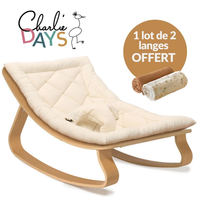 Pack transat Levo Milk + lot de 2 langes Doli Charlie Crane