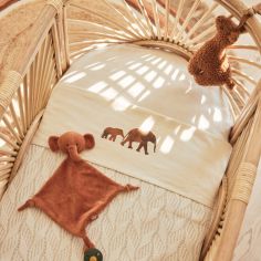 Lot de 2 draps housses en coton blancs (60 x 120 cm)