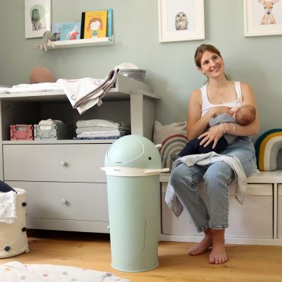 Poubelle à couches Baleine Aquamarine