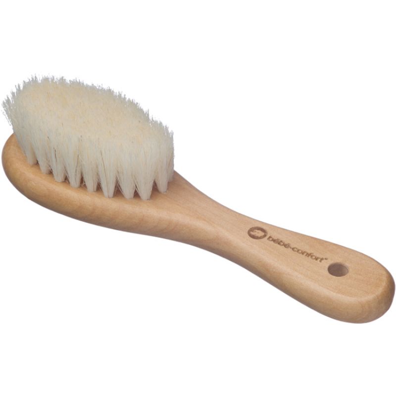 Brosse bébé en bois et poils de chèvre doux Bébé Confort