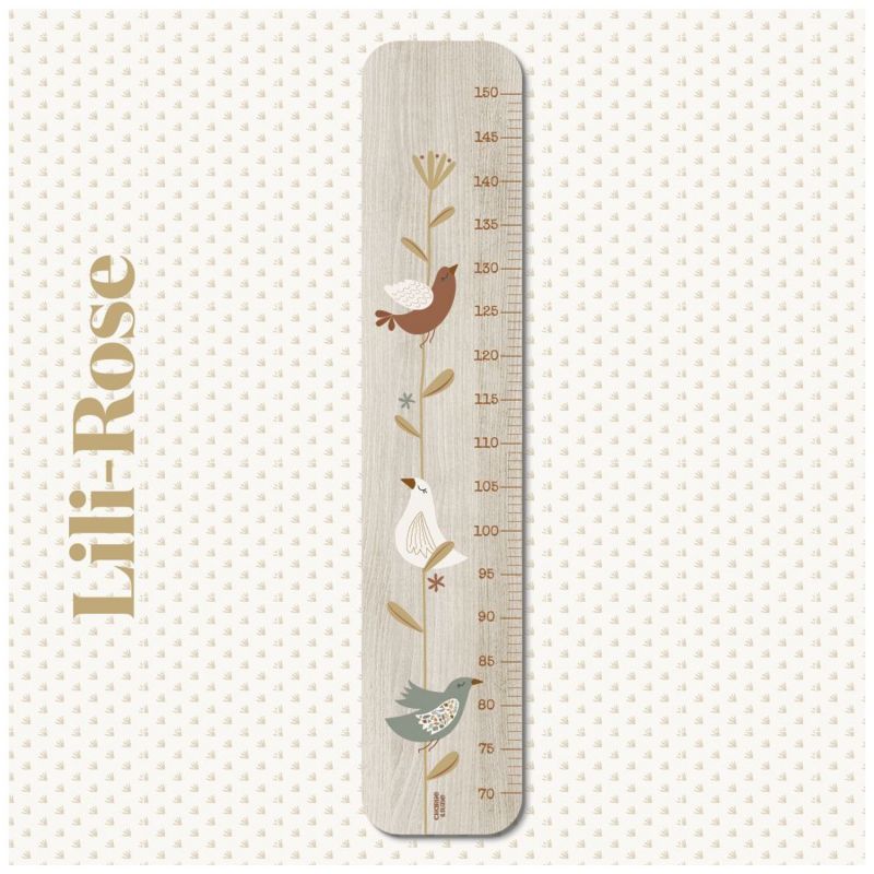 Toise en bois Branche Oiseau Lili Rose personnalisable Charlie et Suzie Ambiance 1