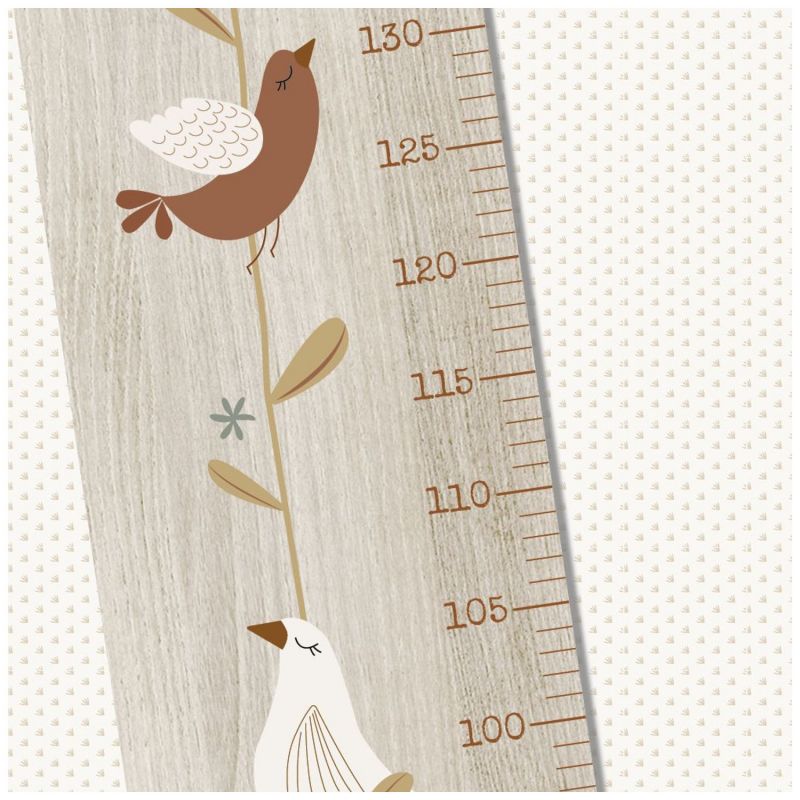 Toise en bois Branche Oiseau Lili Rose personnalisable Charlie et Suzie Ambiance 4